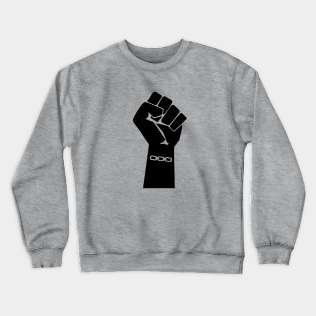 Jacks Fist (Black) Crewneck Sweatshirt by Graograman